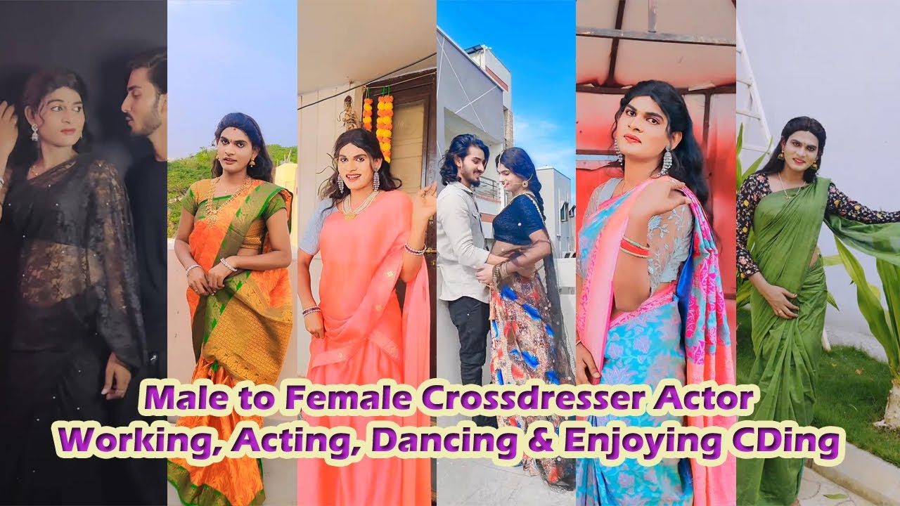 Male to Female crossdresser TV artist enjoying his CD sessions
