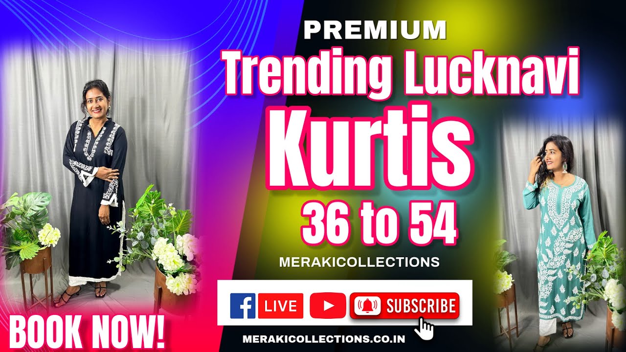 Premium Chikankari Collections/Meraki collections #chikankarikurtis #viralvideo #lucknawi