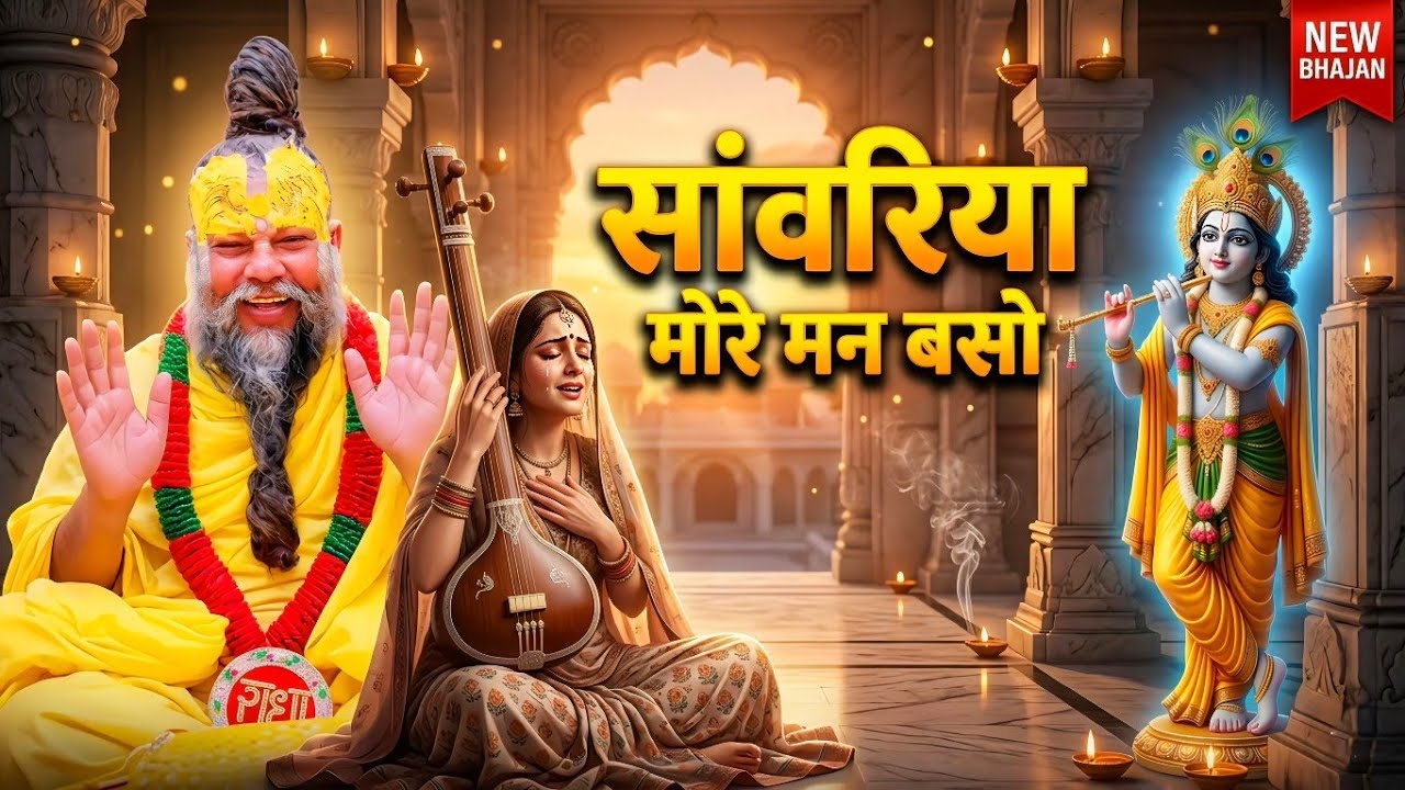 सांवरिया मोरे मन बसो | Sanwariya More Man Baso | New Krishna Bhajan | Meera Ji Bhajan | Premanand ji