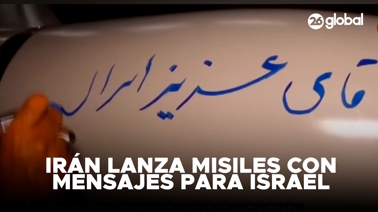 🚨 MENSAJES EN MISILES | Ir&aacute;n lanza proyectiles con advertencias a Israel #26Global