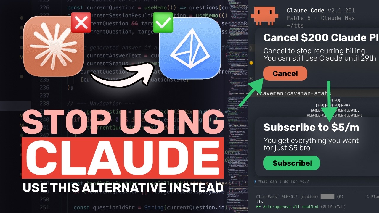 ХВАТИТ ПОЛЬЗОВАТЬСЯ ТАРИФАМИ Claude И Codex ЗА $20 И $200: ИСПОЛЬЗУЙТЕ ЭТУ АЛЬТЕРНАТИВУ ЗА $5!