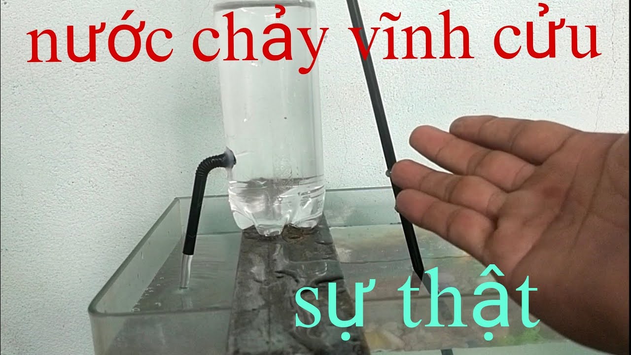 Nước chảy vĩnh cửu không động cơ bằng chai nhựa, có đúng sự thật||HỎA TỐC VLOG  #maybomnuoc#xuhuong