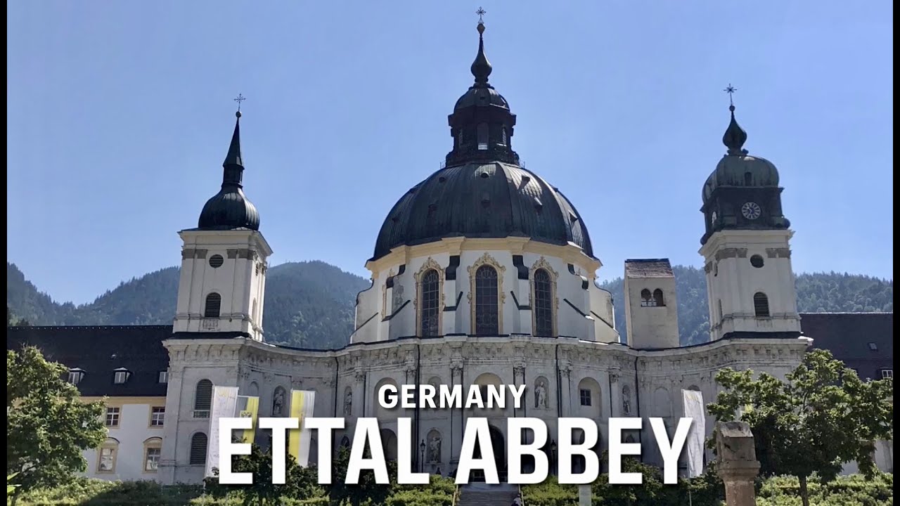 Ettal Abbey, the Benedictine Abbey since 1330. Bavaria, Germany