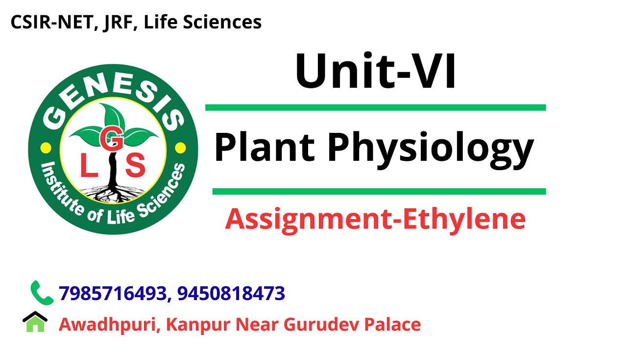 MCQs | Assignment VI | Ethylene | Plant physiology |#genesis_institute#genesis_institute