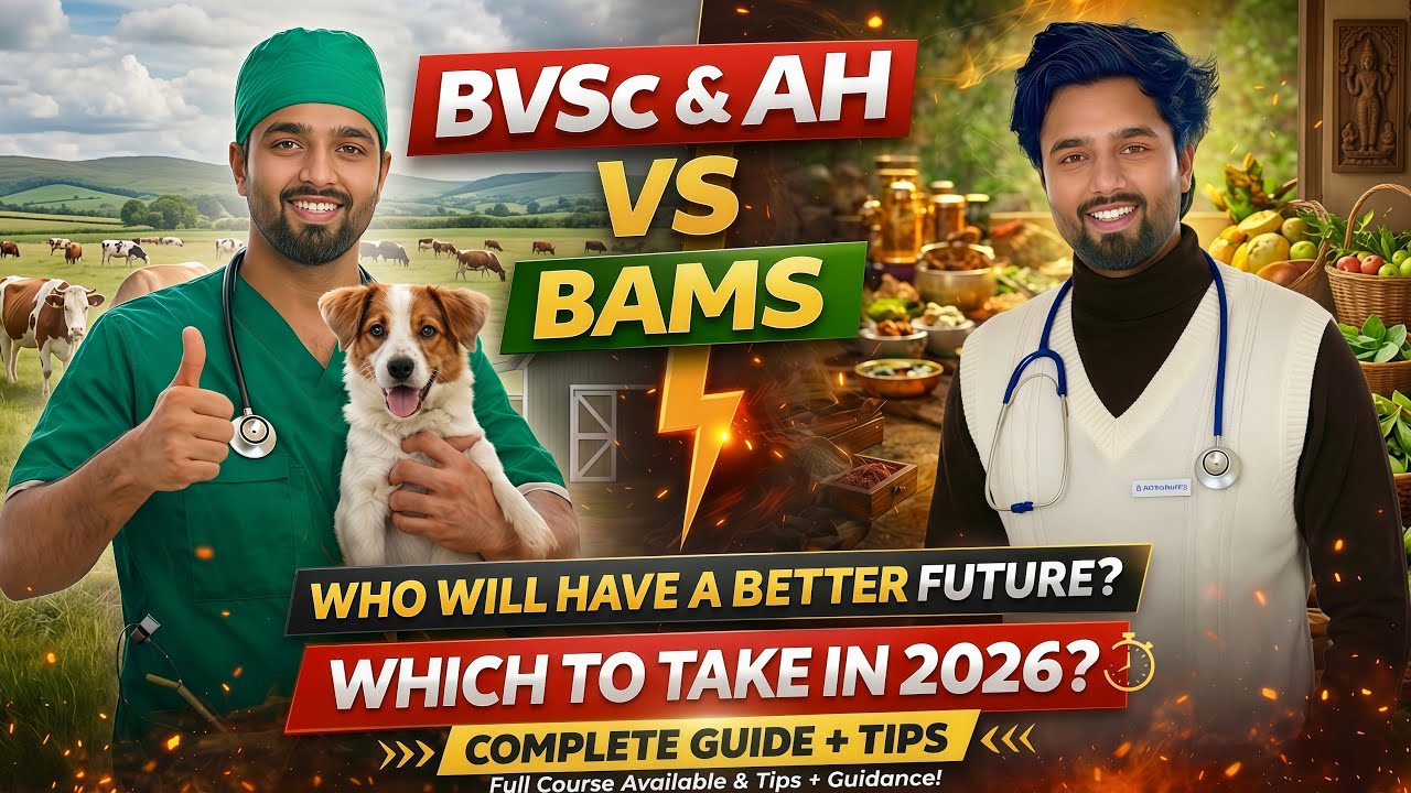 BAMS vs Veterinary 🔥 Which is Better After NEET? Full Reality & Scope Explained