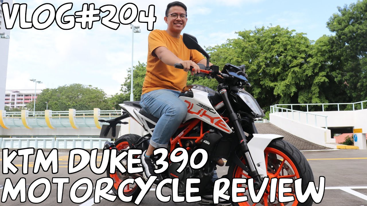Vlog#204 KTM Duke 390 Motorcycle Review Singapore