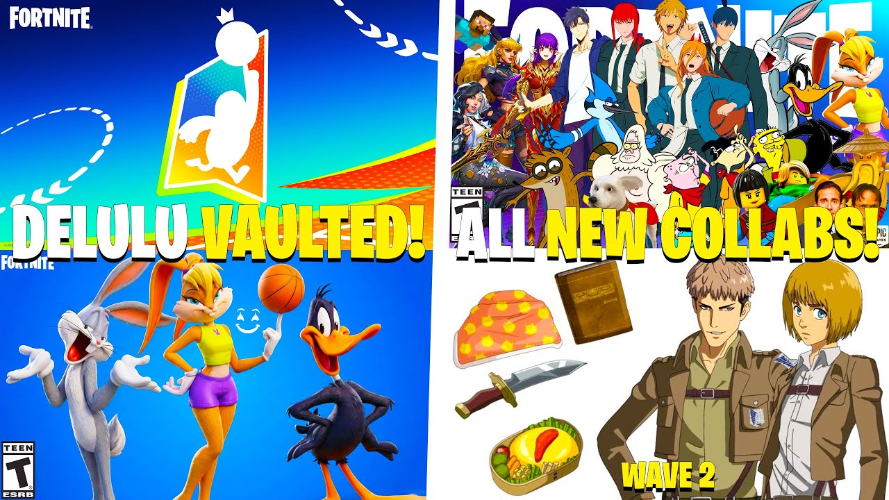 Fortnite REPLACING Delulu with FALL GUYS.. (AOT Returning, 20+ Collabs SOON)