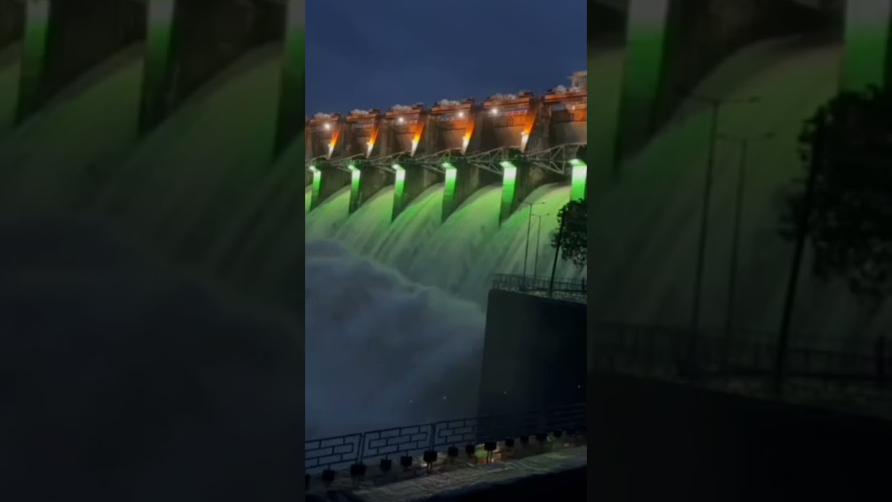 night view of mahi dam
