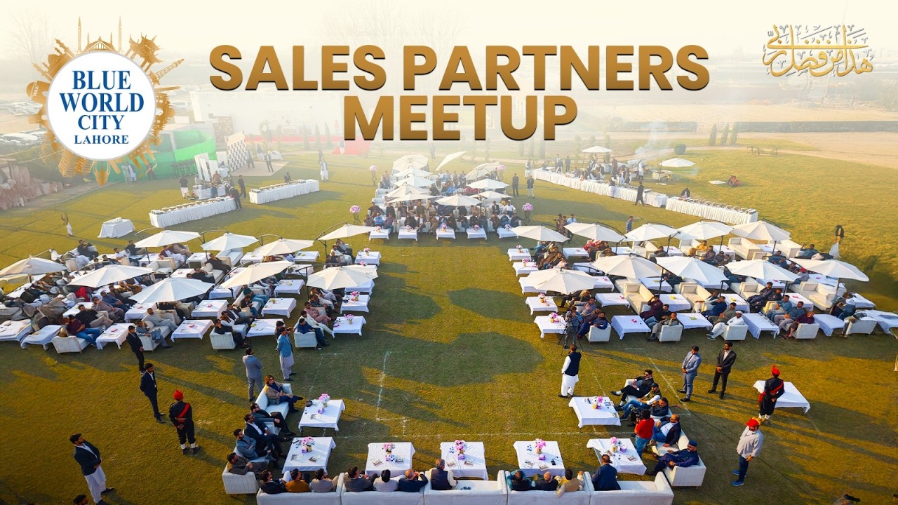 A Get-together / Meetup with the Respectable Sales Partners for Blue World City projects in Lahore !