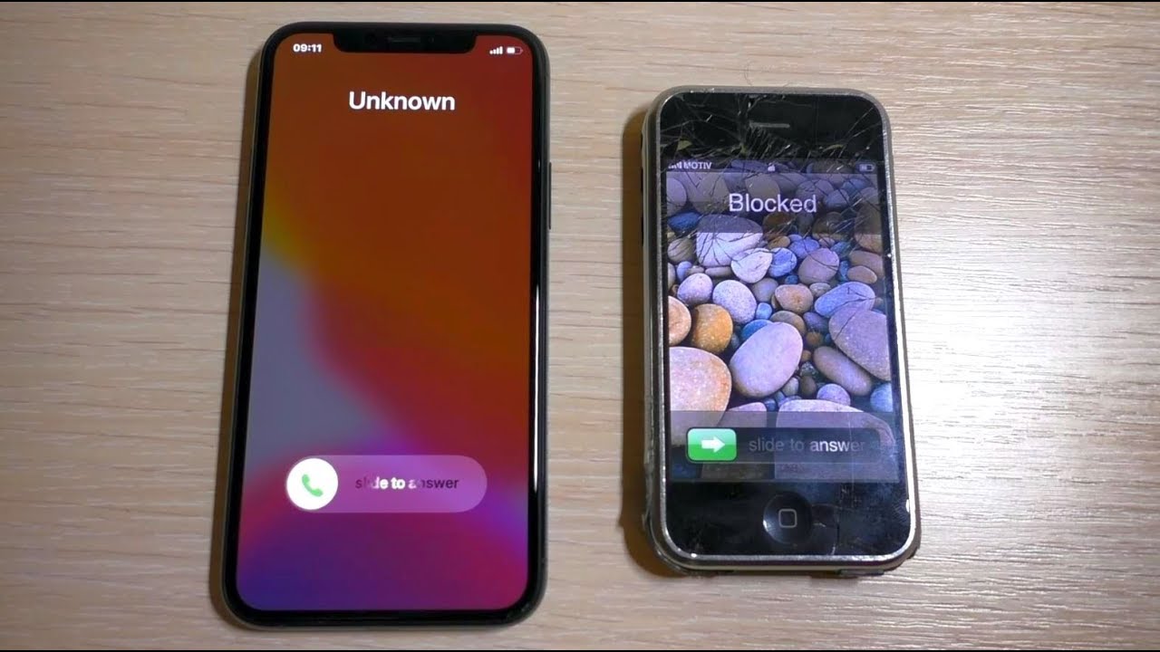 iPhone 2g & iPhone 11 Pro incoming call
