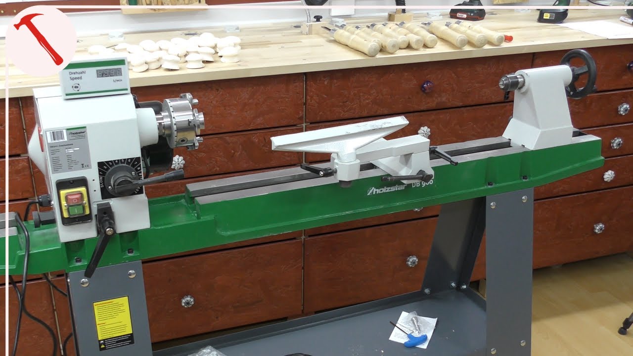 Zuwachs in der Werkstatt, die Holzstar DB 900 Drechselbank ist da - größer, schneller, runder
