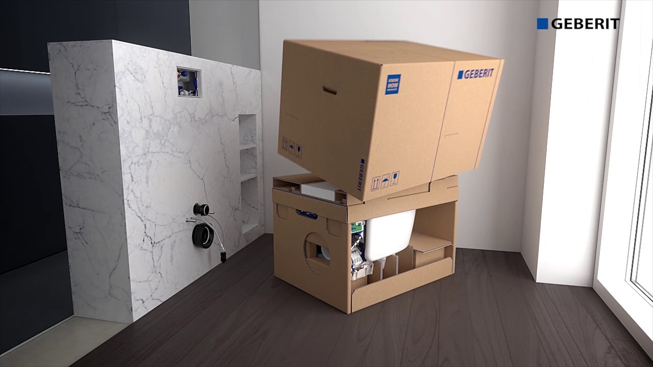 Geberit Aquaclean Mera Dusch WC die Installation