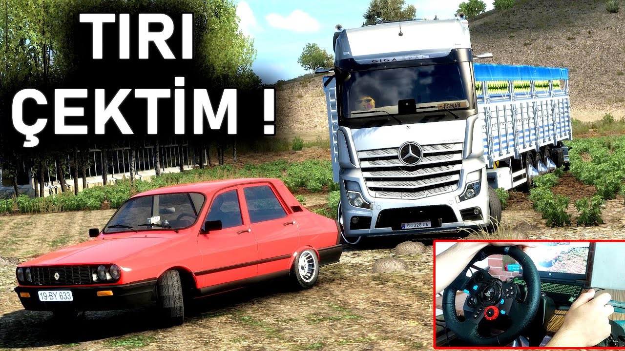 TOROSLA TIRI ÇEKTİM TAMPONU KIRILDI !  ETS 2 MOD Logitech G29