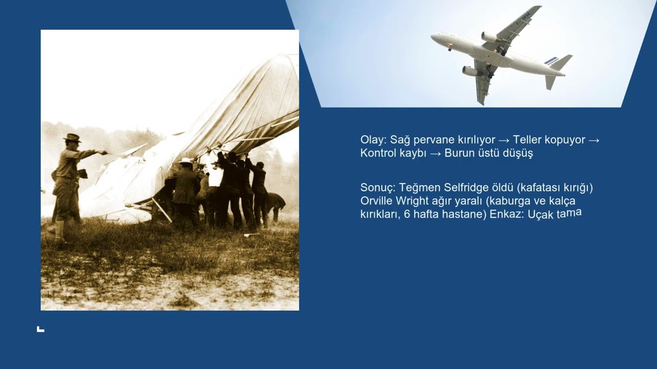 Göklerin İlk Kurbanları: Tarihin İlk Uçak Kazaları (1908-1909) | Bölüm 1