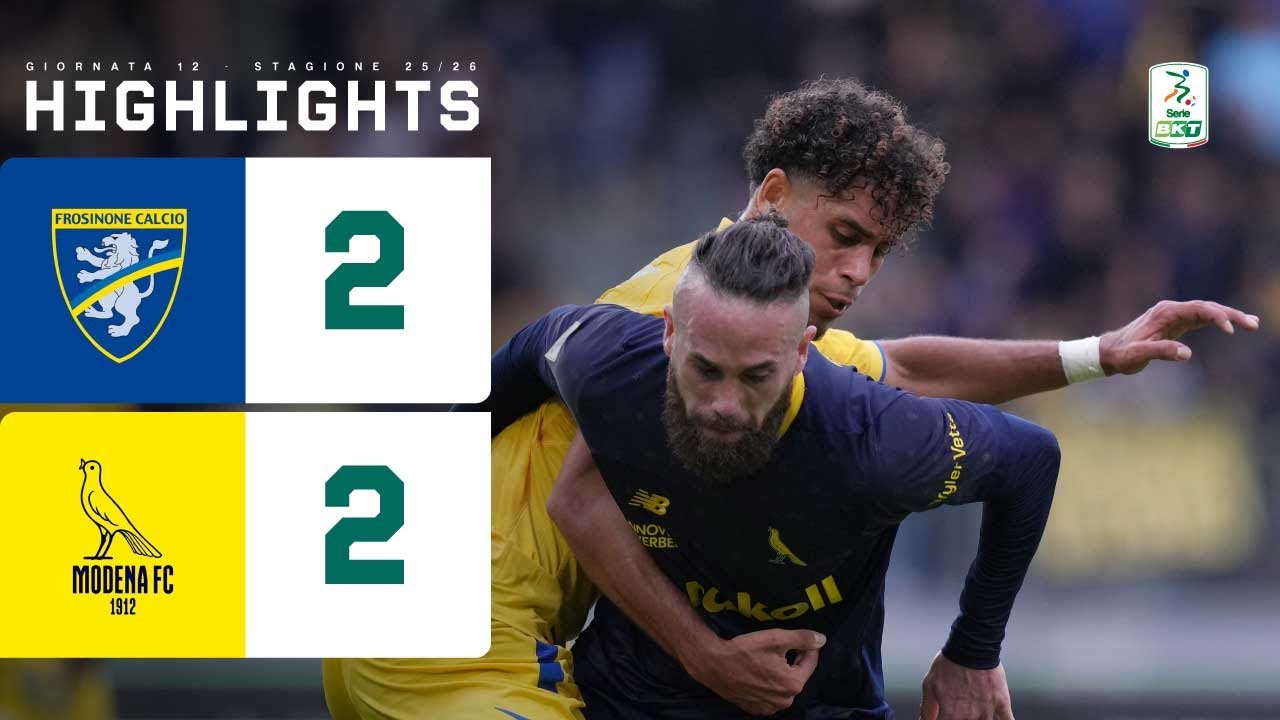 Frosinone-Modena 2-2 | I CANARINI rimontano lo svantaggio iniziale | HIGHLIGHTS Serie BKT