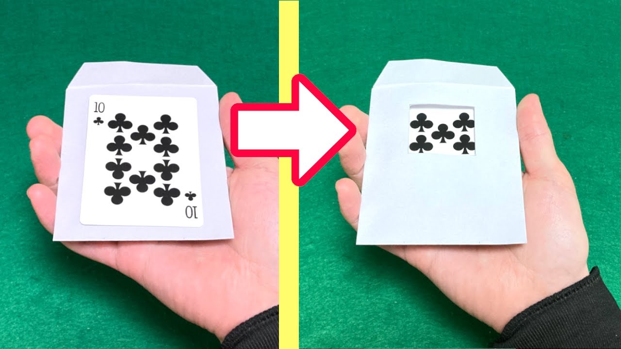 簡単で凄い！　封筒マジック3ネタ種明かし　3 Envelope Magic Tricks Tutorials.