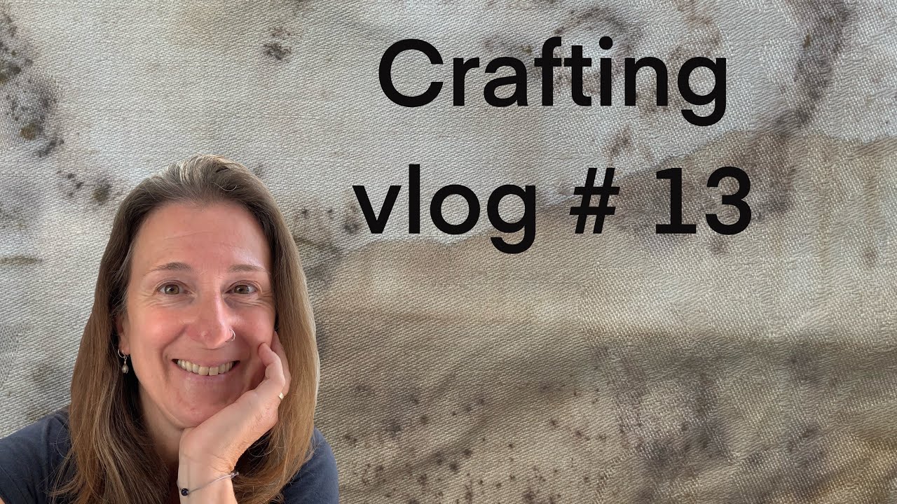 Crafty vlog with Sacred Soul Art #13. #slowstitch #spinningyarn #rustdyeing
