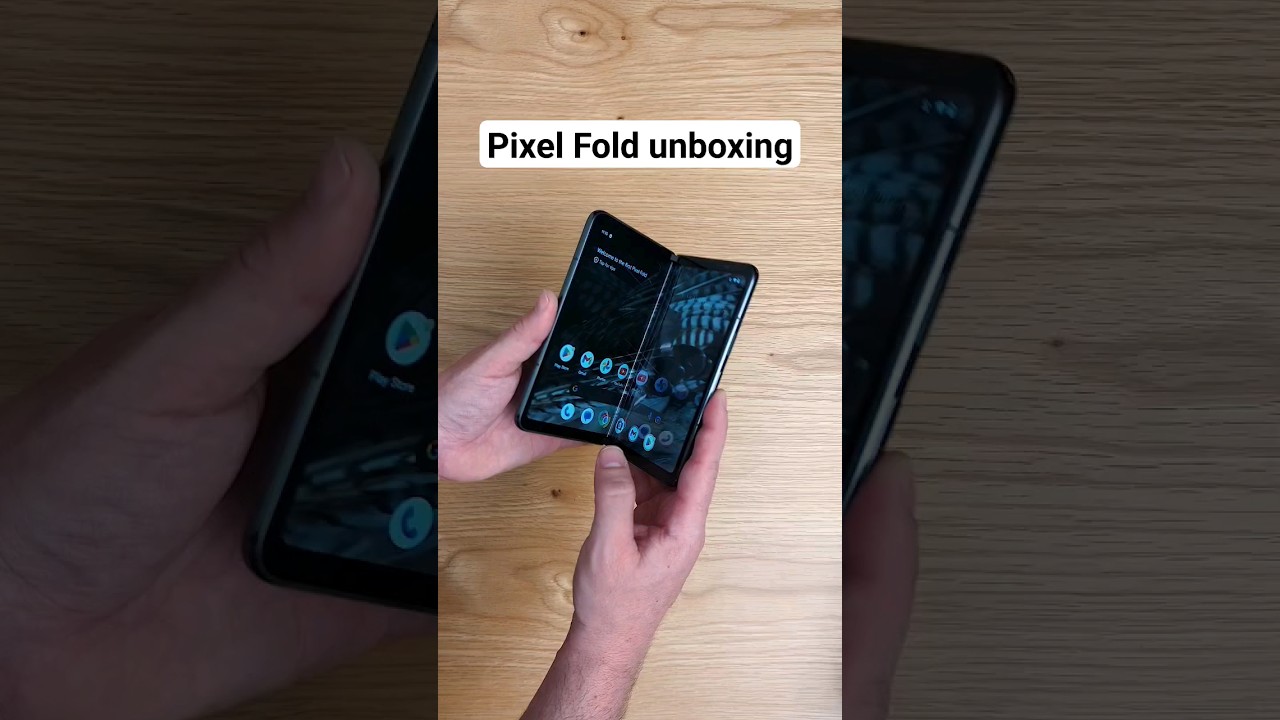 Unboxing the @GooglePixel Fold 📦 #Google #PixelFold #ASMR #shorts