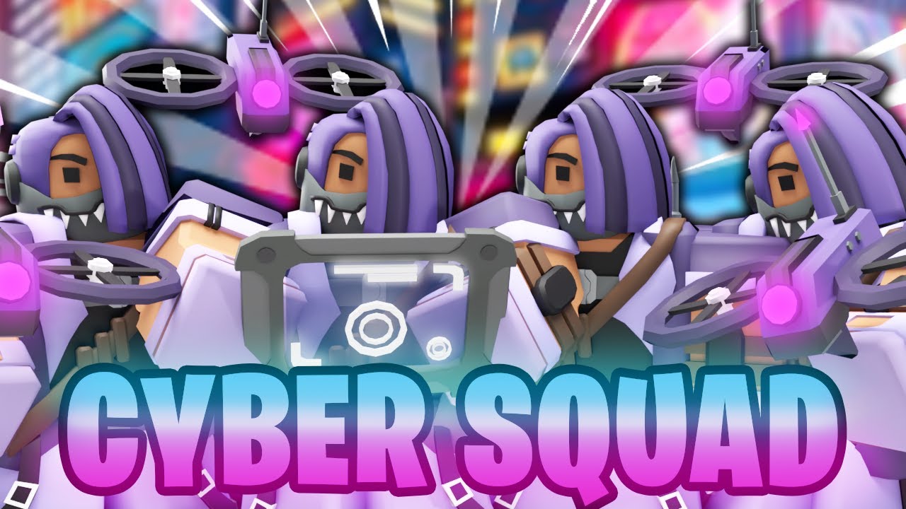 The Cyber Squad DESTROYED with DRONES... (Roblox Bedwars)