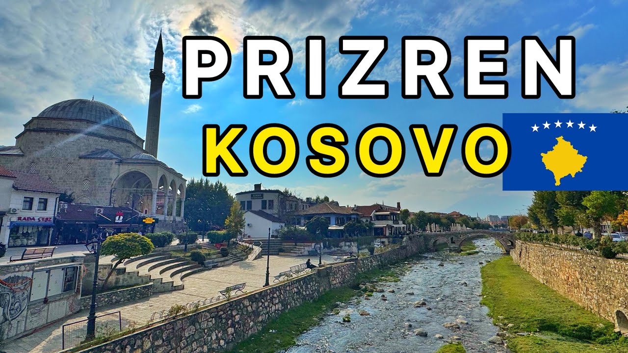Walking Tour in Prizren, Kosovo in 4K