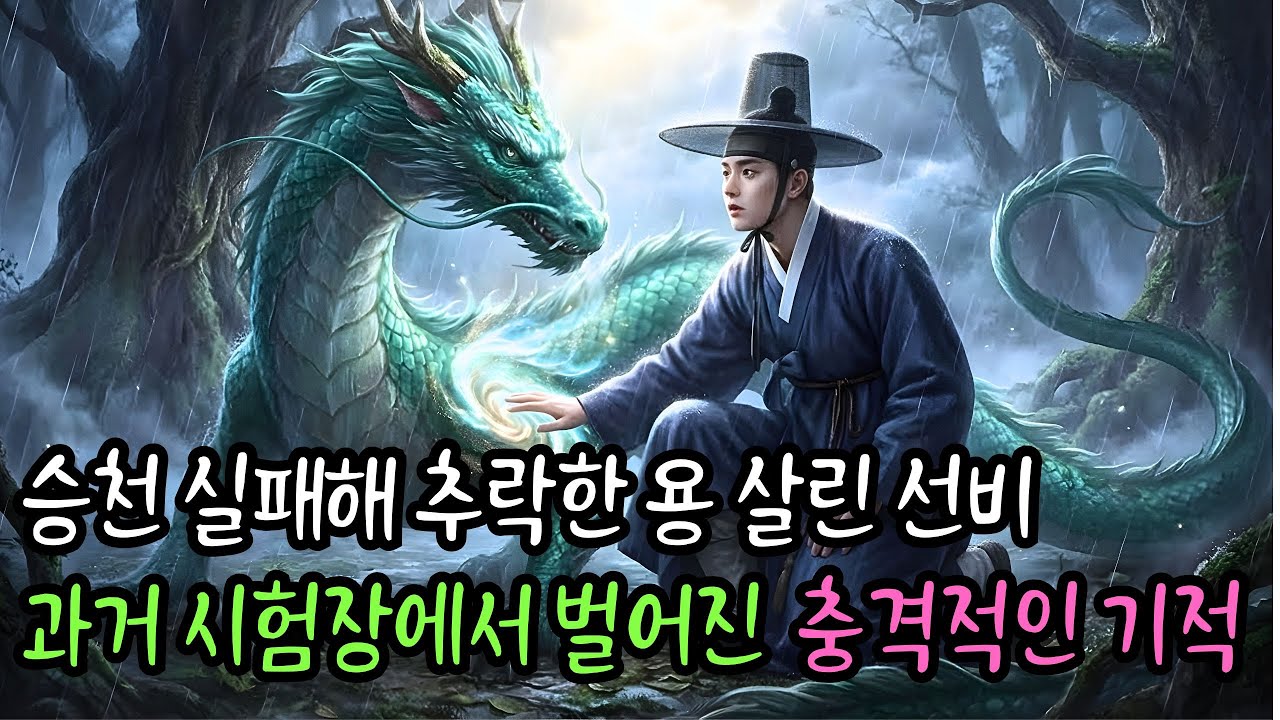 👌잠자기전 듣는 옛날이야기 1시| 승천 실패하고 추락한 용을 살려준 선비&hellip; 과거 시험장에서 벌어진 충격적인 기적  ㅣ옛날이야기 ㅣ민담 ㅣ오디오북ㅣ전설ㅣ설화 ㅣ야담