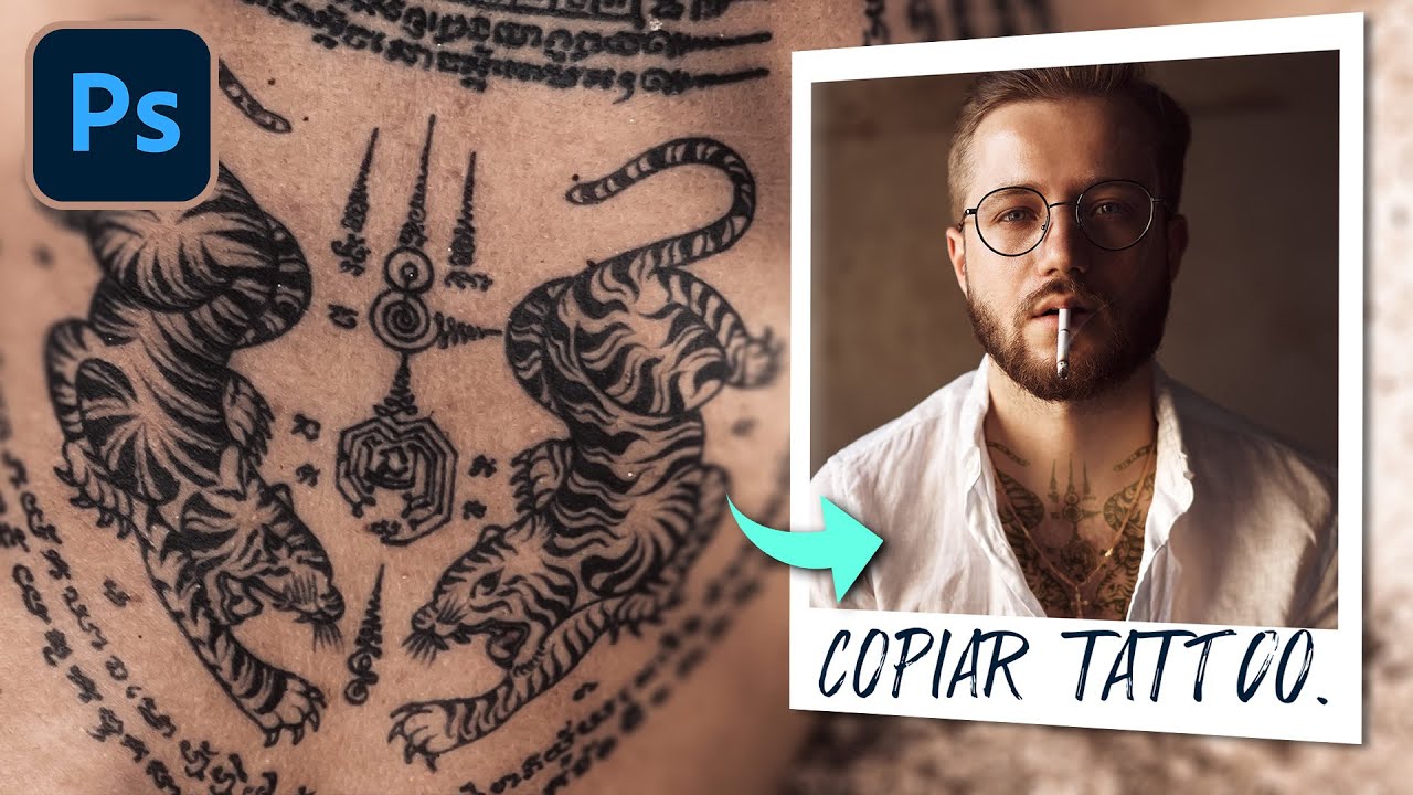 Copiar un TATUAJE en Photoshop 🤙 Tutorial tattoo