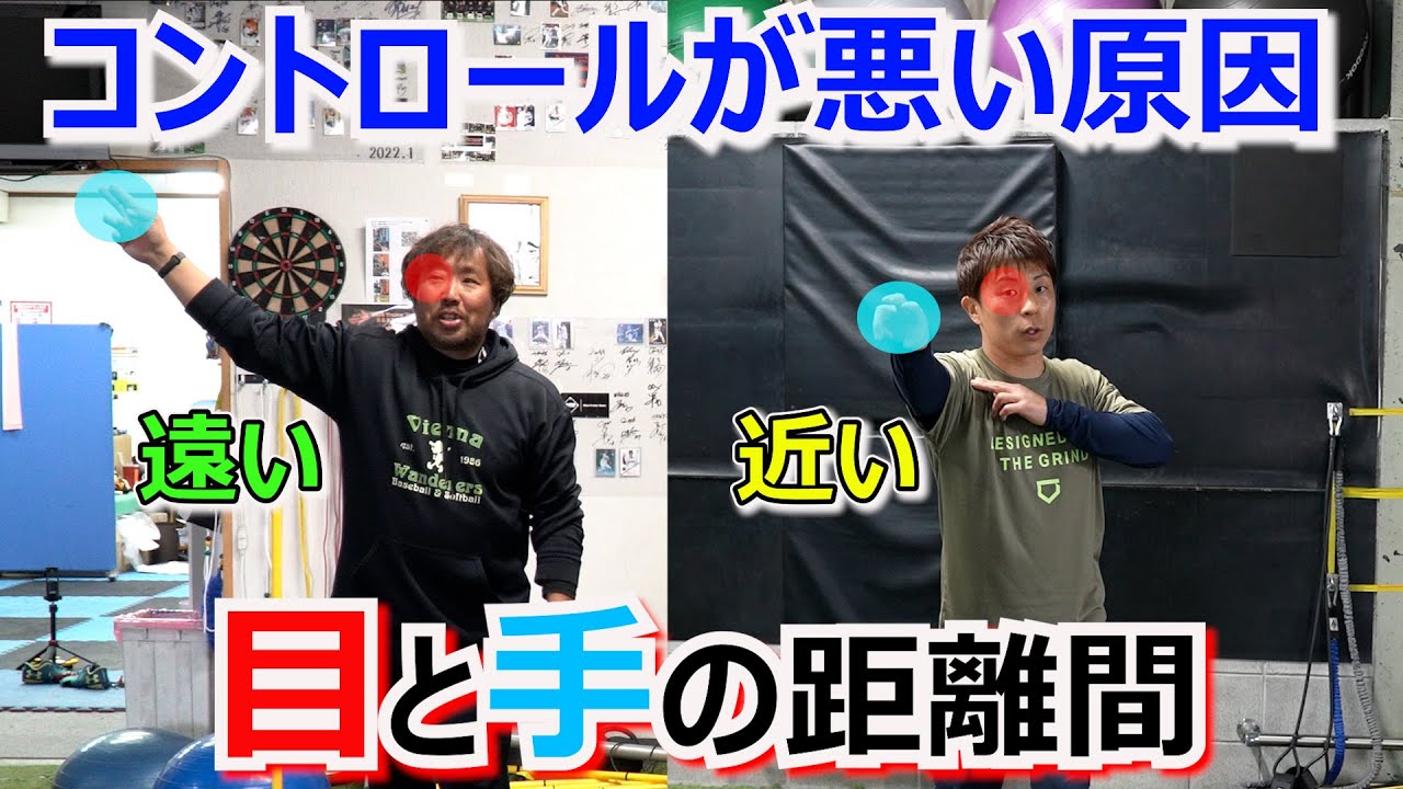 コントロールは目とリリースの位置関係