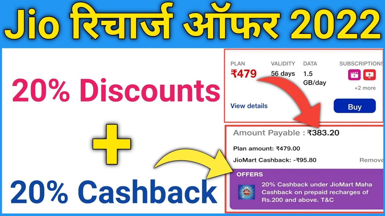 jio recharge offer | jio recharge offers today | jio recharge | Jio recharge cashback | jio recharge