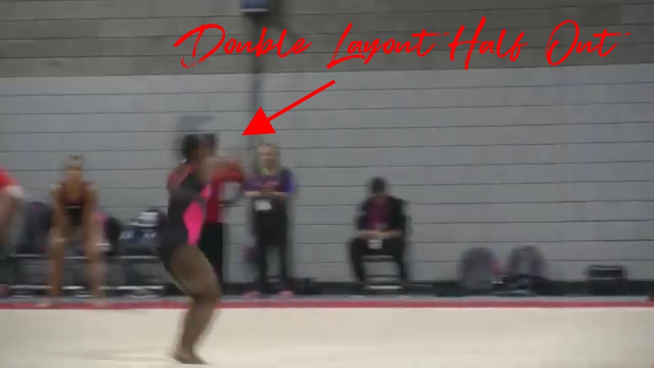 Simone Biles Double Layout Half Out, 2015 World Championships Training
