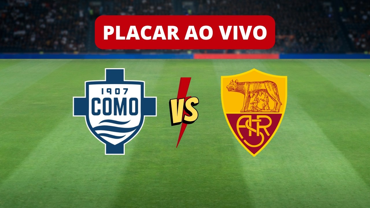 Placar Ao Vivo: Como x Roma | #campeonatoitaliano