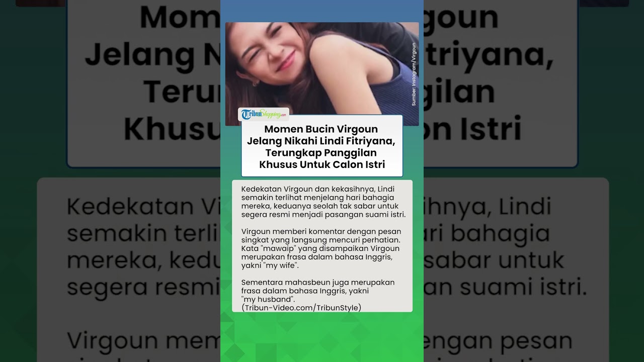 Momen Bucin Virgoun Jelang Nikahi Lindi Fitriyana, Terungkap Panggilan Khusus Untuk Calon Istri