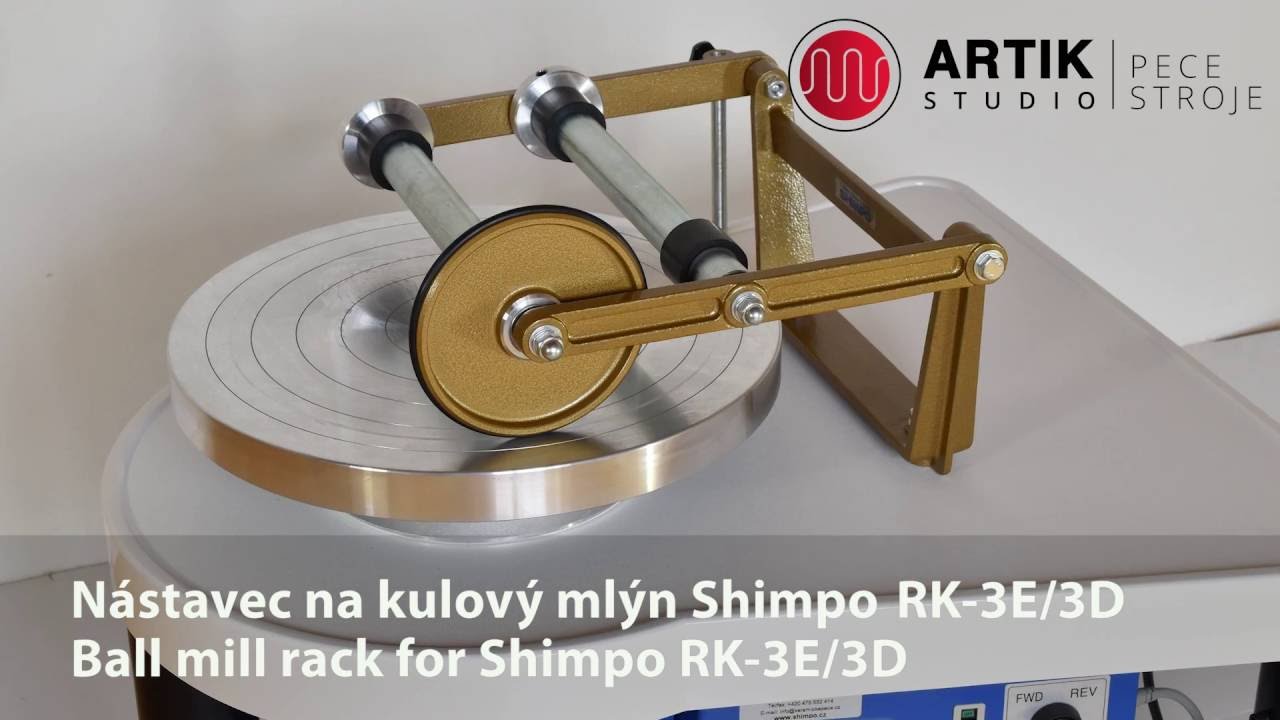Nástavec na kulový mlýn pro hrnčířské kruhy Shimpo RK-3E a RK-3D - příslušenství.