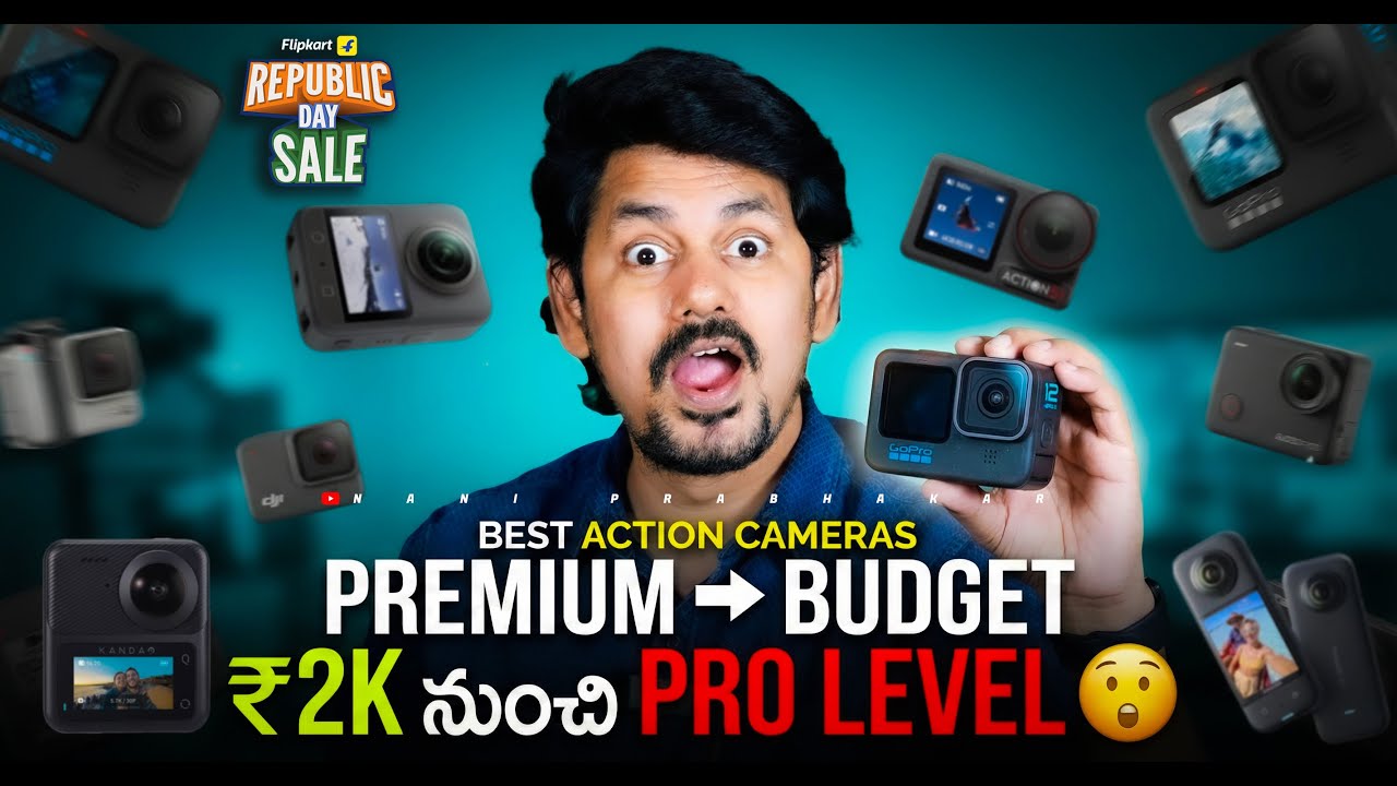 Best Action Camera 2026 with Offers🔥 | Budget to Premium Comparison in Telugu
