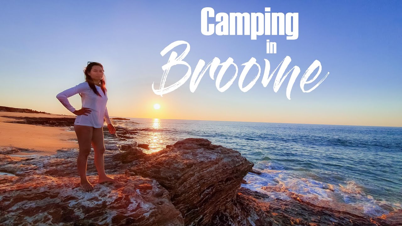 Remote beach camping in Broome
