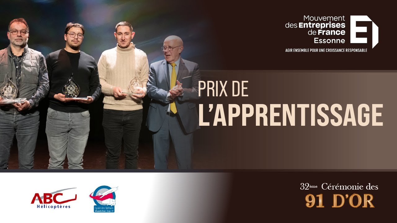 ABC Hélicoptère - Remise du 91 d'Or de l'Apprentissage