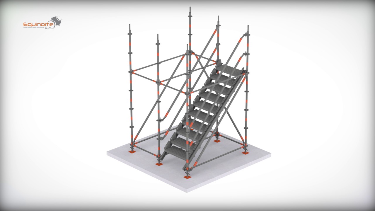Andamio Multidireccional Escalera de Peldaño