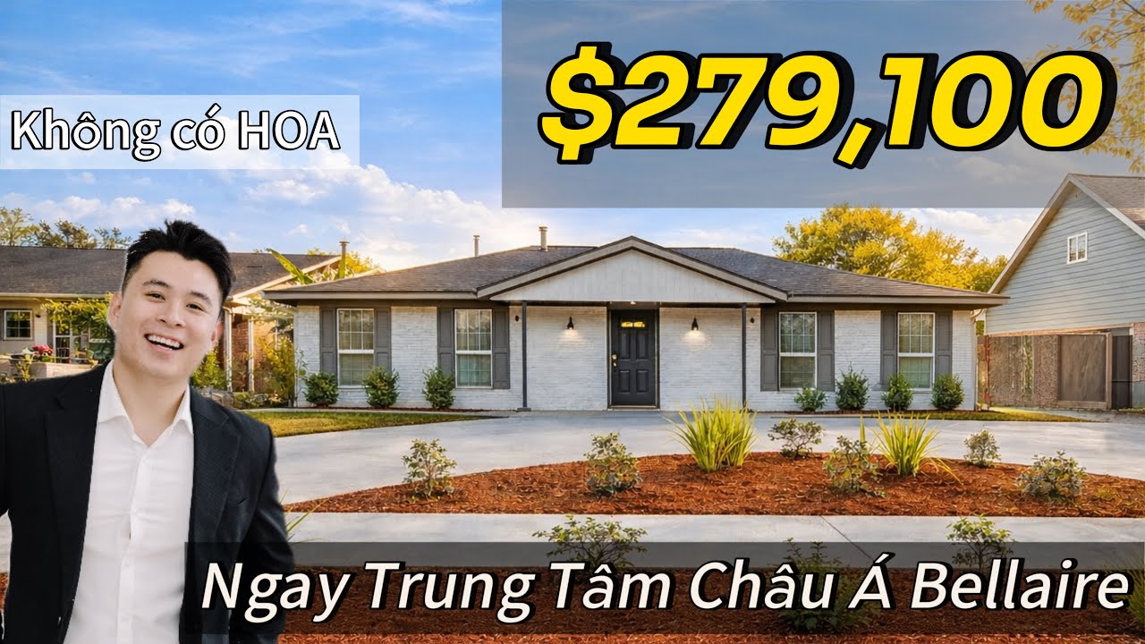#68 Bellaire - Cùng Tour Ngôi Nhà Ở Bellaire đã Remodel Đẹp Ngoài Mong Đợi Mà Giá Dưới $300K