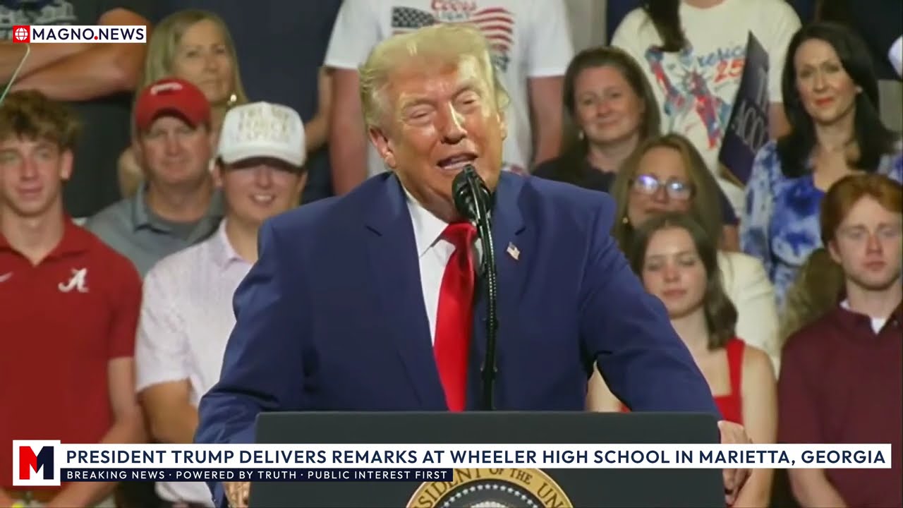 🇺🇸 President Trump's Full Speech at MAGA Rally hosted by Wheeler High School in Marietta, Georgia