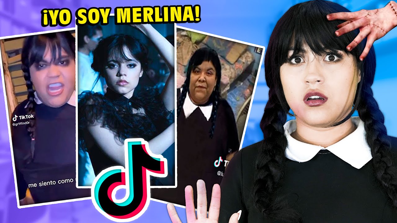 MERLINA CHALLENGE ☂️ | REACCIÓN a TRENDS de TIK TOK 😅