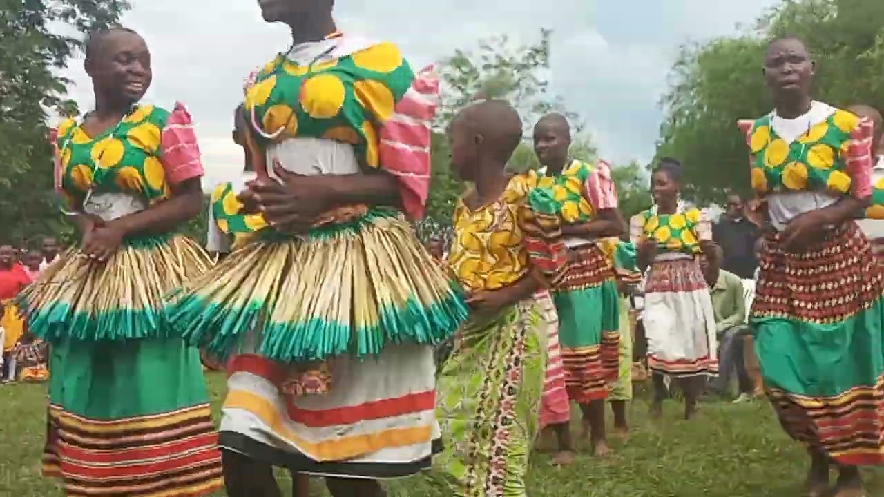 Young ones practicing BAKONZO traditional dance