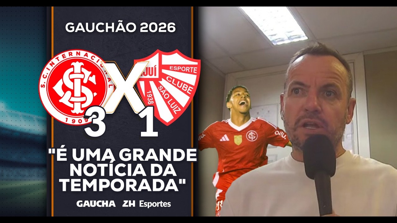 VAGUINHA COMEMORA ATUAÇÃO DE ALLEX EM INTER 3x1 SÃO LUIZ | 08/02/26