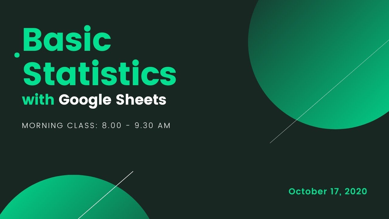 Basic Statistics 101