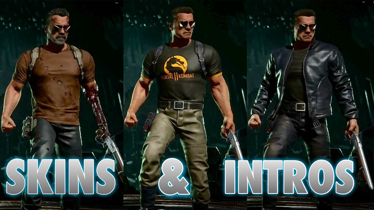 Mortal Kombat 11 Terminator Skins Customization Gear MK11