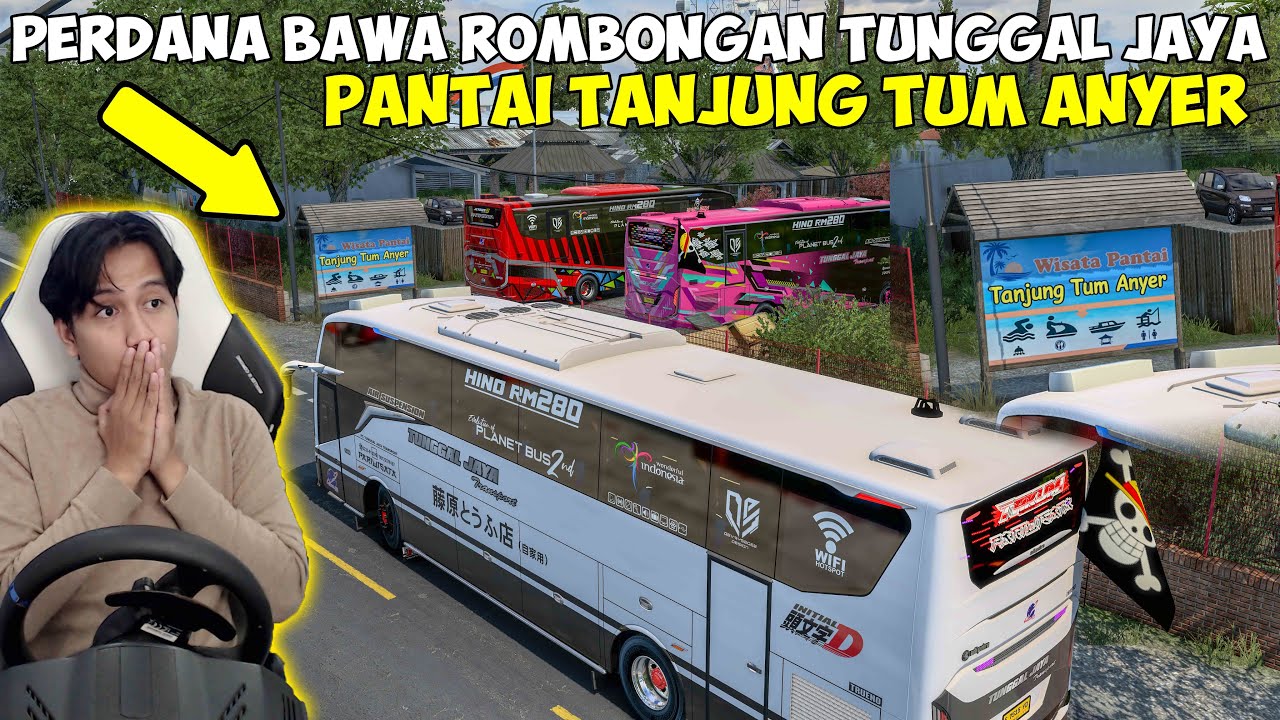 PERDANA AKU BAWA  ROMBONGAN TUNGGAL JAYA KE ANYER !! PANTAI TANJUNG TUM ANYER INI SERU BANGET