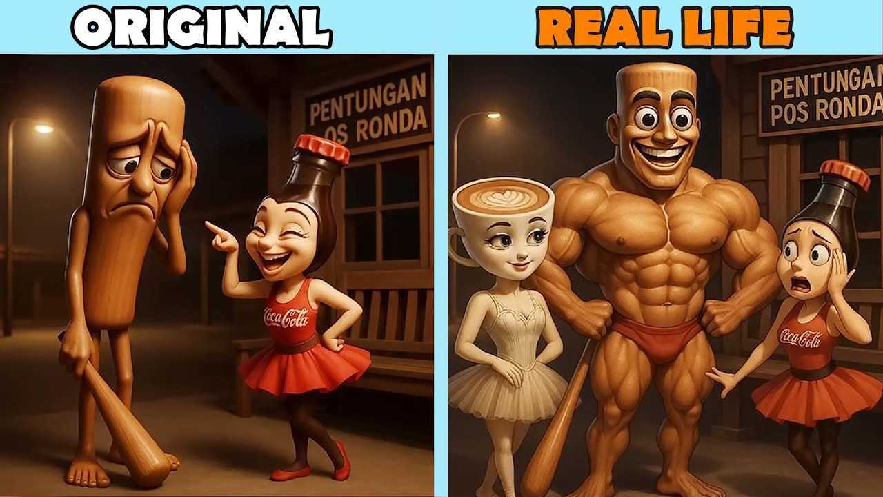 Brainrot memes when the weak get Strong | Brainrot Original vs Real life | Brainrot Animation