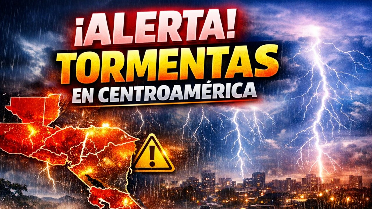 🚨⛈ ALERTA EN CENTROAMÉRICA POR FUERTES LLUVIAS Y TORMENTAS ELÉCTRICAS ⚡🌧