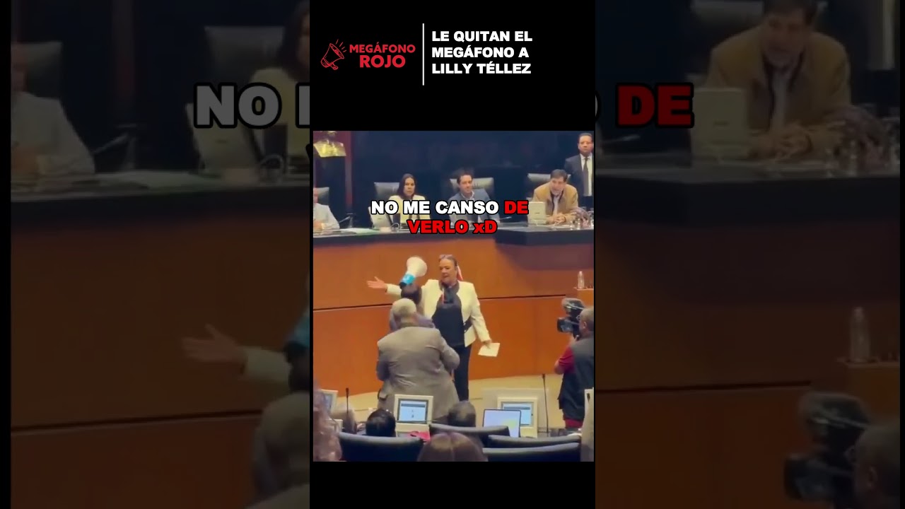 As&iacute; le quitaron el meg&aacute;fono a #LillyT&eacute;llez