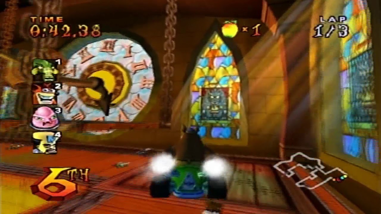 Crash Nitro Kart PS2 Gameplay Nitro Cup Dingodile
