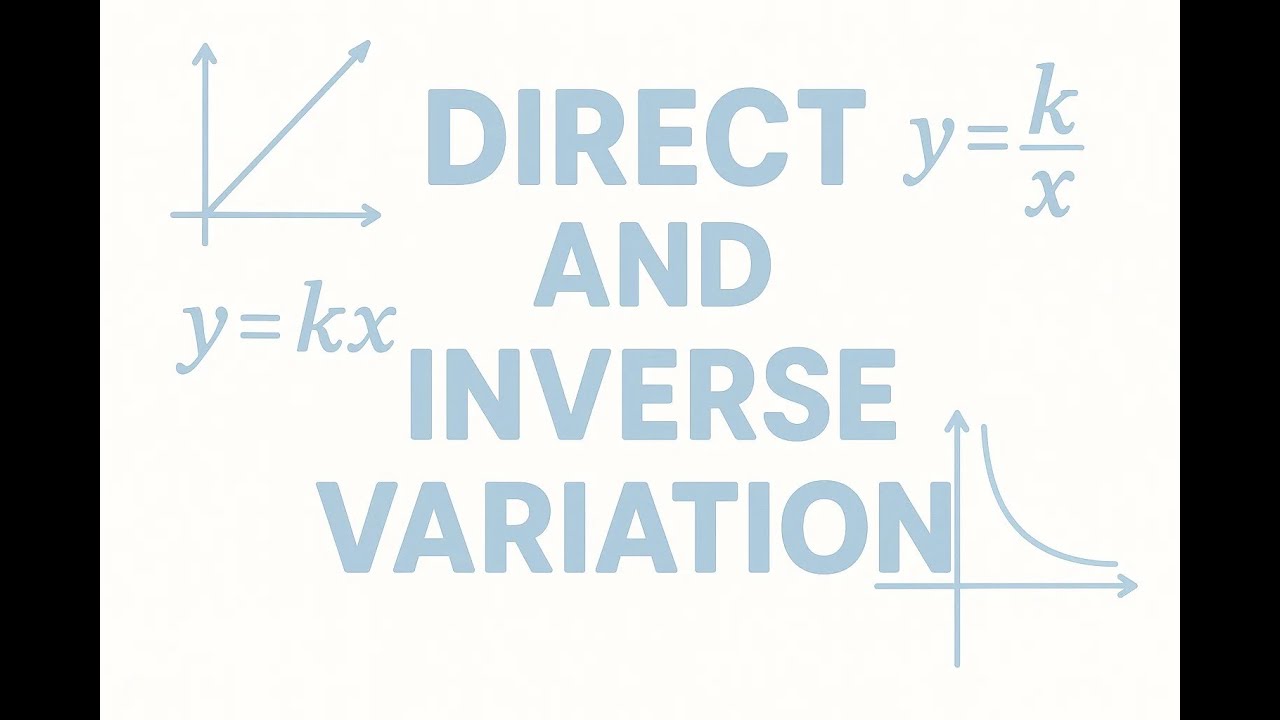 Direct and inverse variation//Functions//IB Math AI SL HL//IBwontcrushyou
