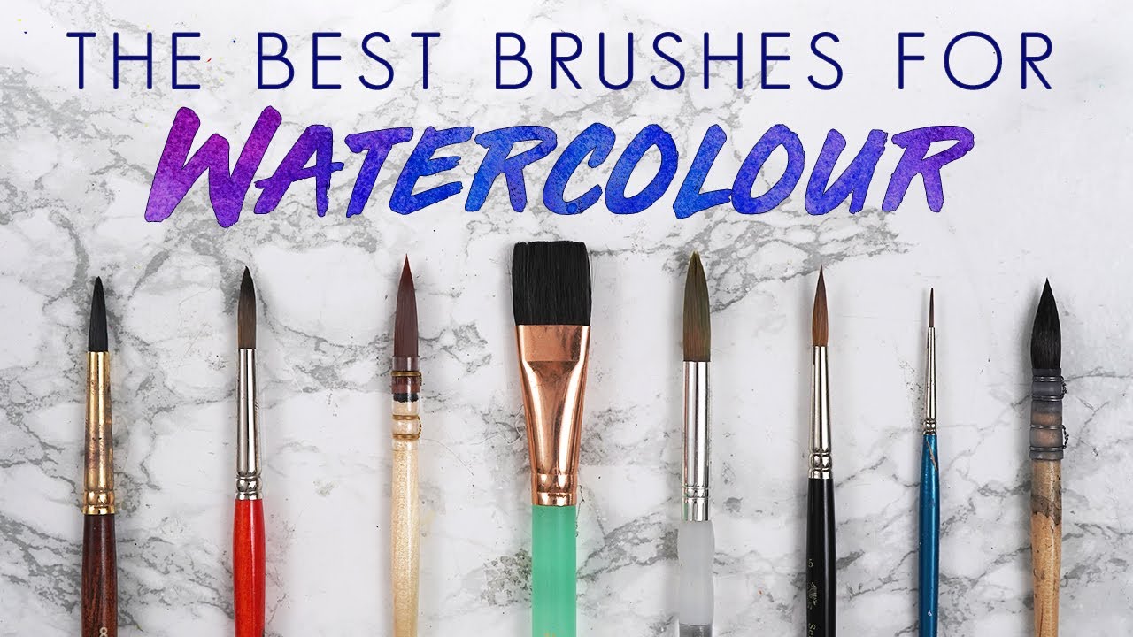 The BEST Brushes for Watercolour Painting